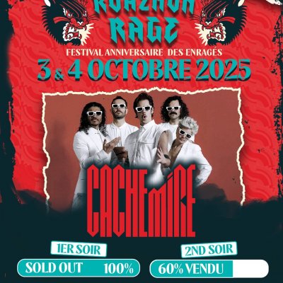 🔥 ROAZHON RAGE FESTIVAL – 30 ANS DE RAGE TOUR 🔥

La première soirée est complète 🖤 Merci à toutes et tous !
Il reste quelques places pour  la seconde soirée qui est déjà remplie à 60% le Samedi 4 Octobre !
Ne traînez pas si vous voulez vos places ! Ça va être Énorme ❤️‍🔥

🎟️ Billetterie : ticket.ragetour.com
📍 Rennes – 3 & 4 octobre

Bisous 😘❤️💋

@ragetour