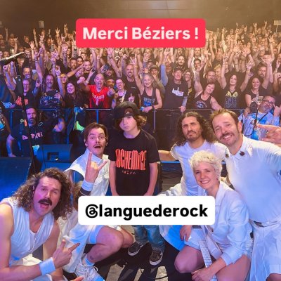 🚌 One Shot pour nous ce WE Nantes ➡️ Béziers ! 
Mais quel Shot ! Merci @languederock pour ce superbe accueil ❤️‍🔥 !  Merci à vous TOUS ! 
Superbe soirée et Toujours un plaisir de partager la scène avec @madamofficiel @pogocarcrashcontrol @eiffel.band et @johnnymafiasens 

On se retrouve dès la semaine prochaine !
Jeudi 02 0ct 🔜 @laluciole_alencon  ALENÇON (61)
Vendredi 3 Oct 🔜 @lenfrancedurock ORCHIES (59)
Samedi 4 Oct 🔜 30 ans @ragetour #roazonrage RENNES (35)

On Compte sur vous !! Prenez des forces 💪
Bisous 😘❤️💋💋💋

#newtour #newalbum #rockfrancais #cachemiremusic